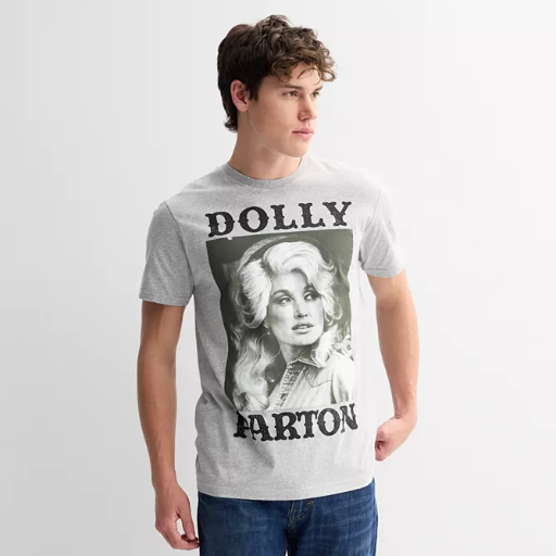 Men's Dolly Parton Guts Grits and Lipstick Graphic Tee Deal