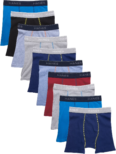 Hanes Boys Boxer Briefs Underwear 10-Pack Deal