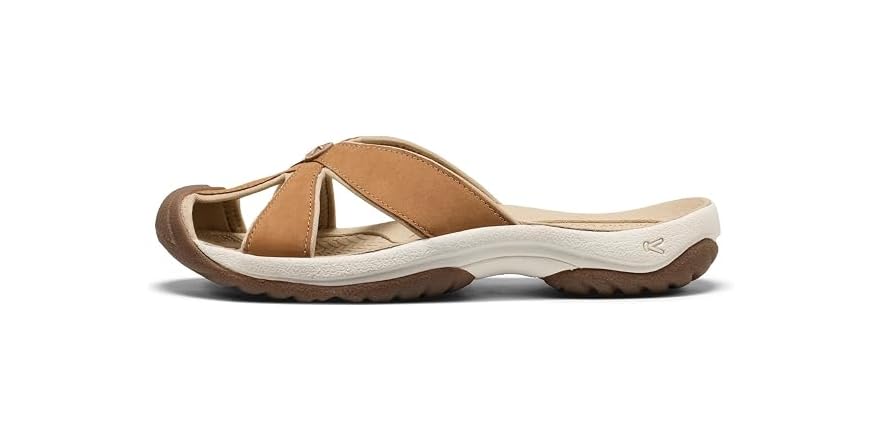 Keen Women's Bali Closed-Toe Slip-On Leather Sandals (Chipmunk/Birch) Deal