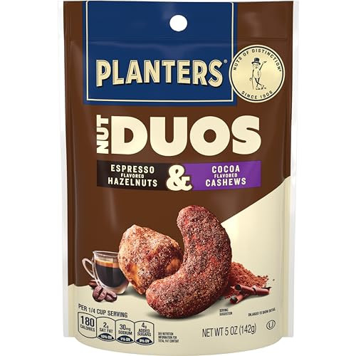 Planters Nut Duos 5-Oz 5-Pack (Cocoa Cashews and Espresso Hazelnuts)
