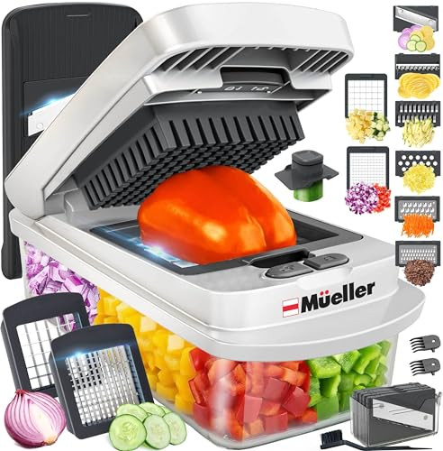10-in-1 Mueller Pro-Series 8 Blade Vegetable Chopper/Mandoline Slicer