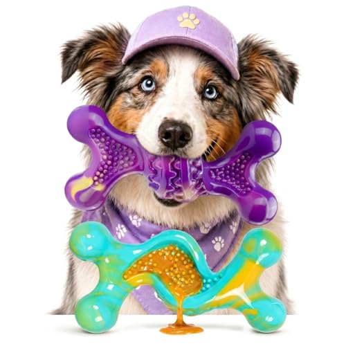 Indestructible Dog Toys for Aggressive Chewers 2-Pack Deal