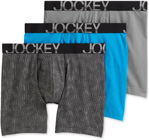 Jockey ActiveStretch 7" Boxer Briefs 3-Pack Deal