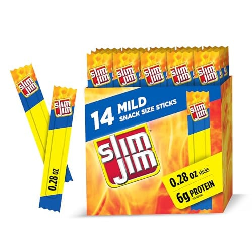 Slim Jim Smoked Meat Sticks, Mild Flavor, 0.28 oz. (14 Count) Deal