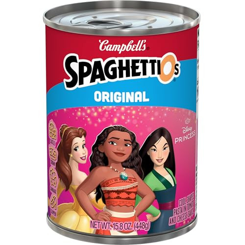 SpaghettiOs Original Disney Princess Shapes Canned Pasta 15.8 OZ Can