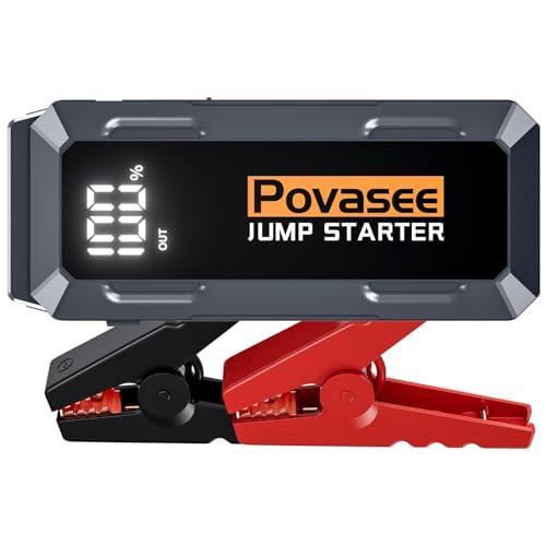Povasee 20,000mAh 4000A Jump Starter w/ QC 3.0