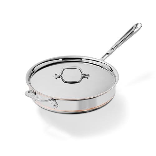 All-Clad Copper Core Stainless 4 Qt Sauté Pan with Lid