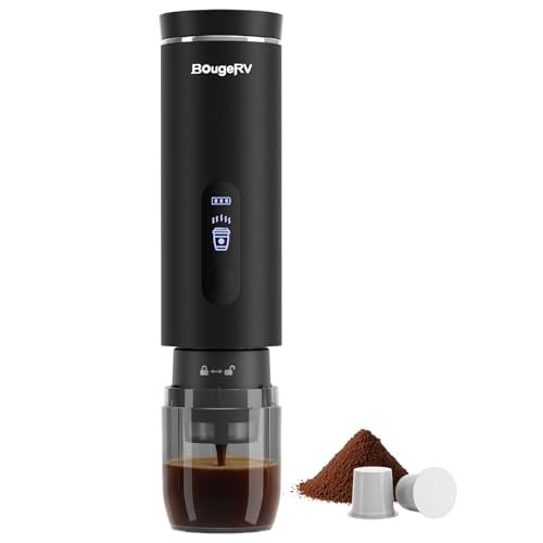 BougeRV Portable Drip Coffee Maker (Compatible w/ K-Cup & Ground Coffee)