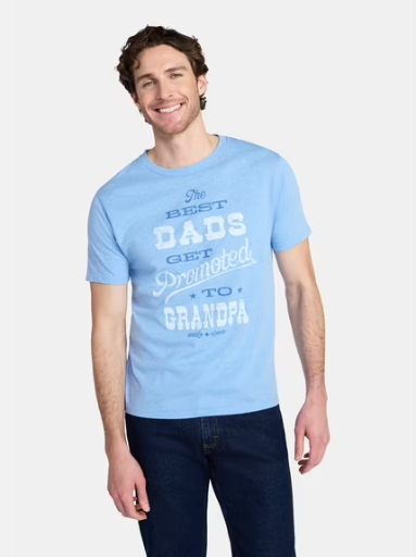 Way to Celebrate Men's Graphic Tee (2 Prints) Deal