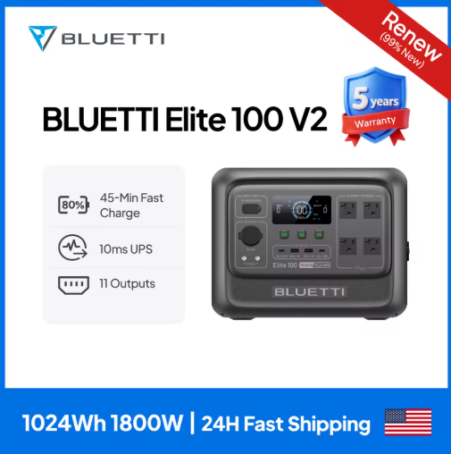 BLUETTI Elite 100 V2 Portable Power Station 1800W 1024Wh (Cert Refurb) Deal