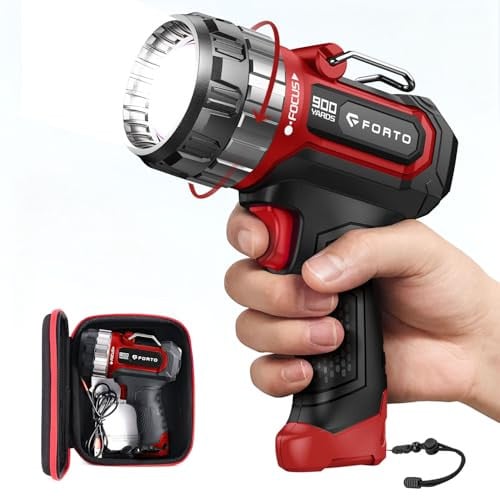 FORTO 1400 Lumens Compact Rechargeable Spotlight