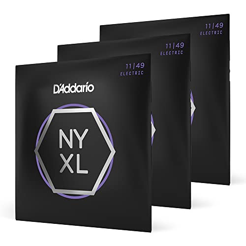 3-Pack D'Addario Guitar Strings Set (Medium Gauge 11-49)