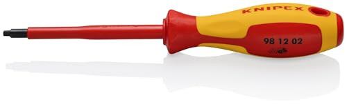 KNIPEX Tools 98 12 02 R2 Square Drive Screwdriver 4-Inch 1000V Insulated