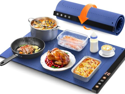 Electric Warming Tray with Full-Range Temperature Control