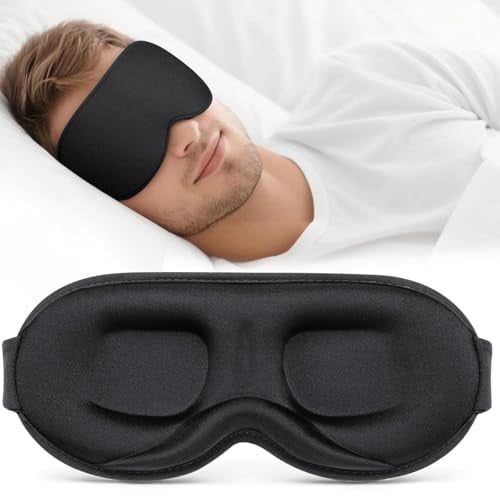 Vynix 3D Blackout Sleep Mask for Side Sleepers (Black) Deal