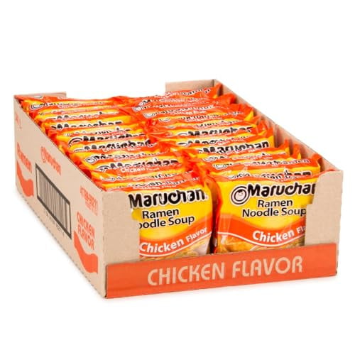 Maruchan Ramen Noodle Soup, Chicken Flavor Japanese-Style Instant Noodles, 3 Oz (24 Pack) Deal