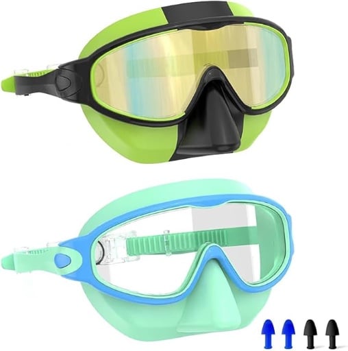 Swim Goggles Sets with Earplugs 2PCS Deal