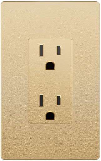 LIDER Decorator Receptacle with Interchangeable Face Cover