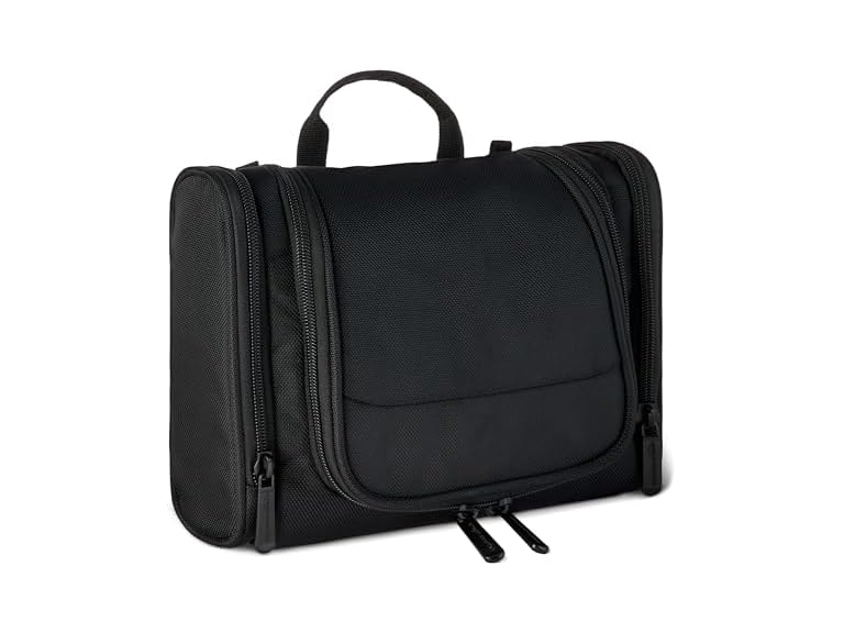 Amazon Essentials Hanging Toiletry Dopp Kit Bag (Black)