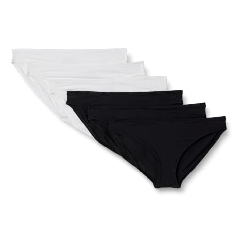 Amazon Essentials Women's Peached Microfiber Bikini Panty 6-Pack (X-Large)