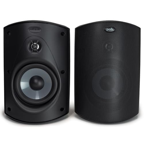 Polk Audio Atrium 6 All-Weather Outdoor Speakers with Bass Reflex Enclosure (Pair, Black) Deal