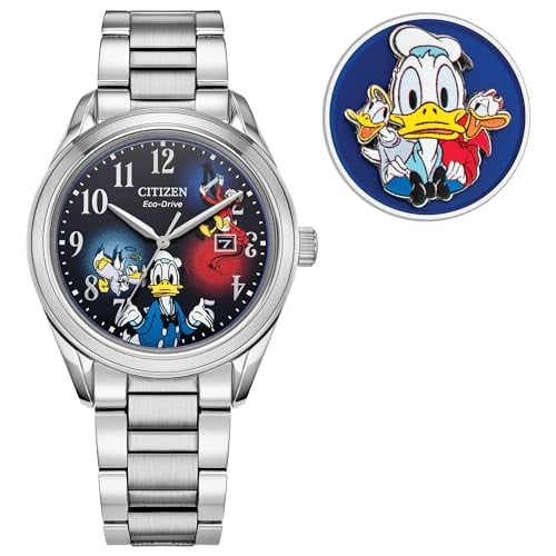 CITIZEN Men's Eco-Drive Donald Duck 40.2mm Stainless Steel AW1691-66W