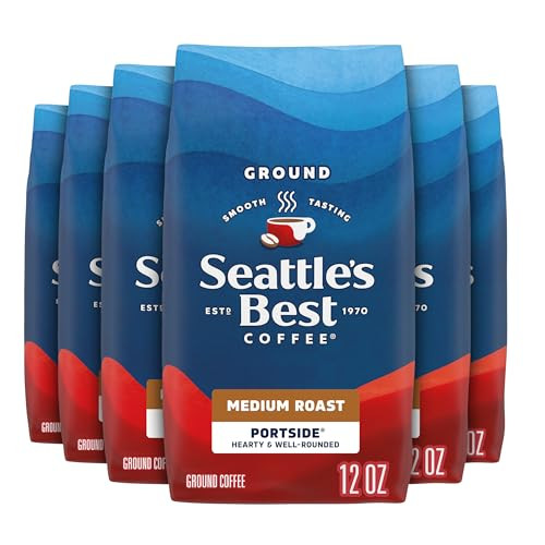 Seattle's Best Coffee Portside Blend Medium Roast Ground Coffee 6-Pack 12-Oz