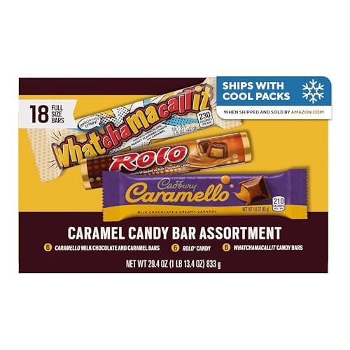 Hershey Assorted Caramel Candy Box 29.4 oz (18 Pieces)