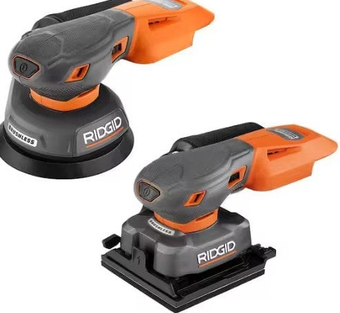 RIDGID 18V SubCompact Brushless Cordless 2-Tool Combo Kit with Random Orbit Sander and 1/4" Sheet Sander Deal