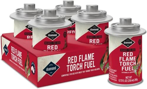 Diamond Ready-to-Use Red Flame Torch Fuel 4-Pack (Citronella Scented)