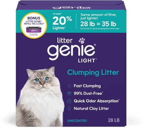 Litter Genie Light Unscented Clumping Cat Litter, 28 lbs Deal