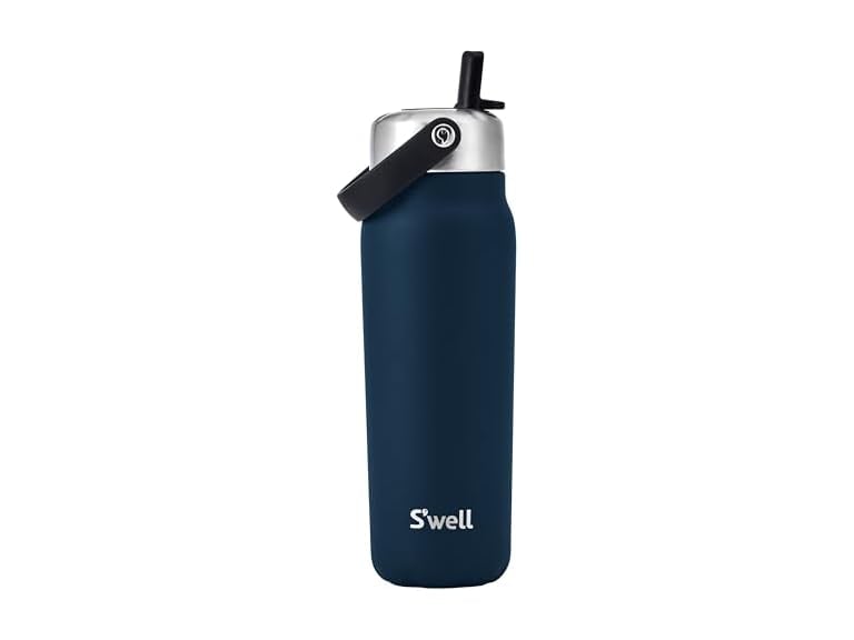 S'well Recycled Stainless Steel Explorer Insulated Water Bottle w/ Flip Straw Lid 32-Oz Deal