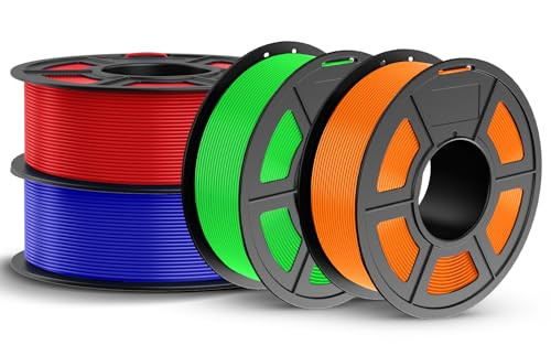 JAYO PETG Filament 1.75mm 4.4KG Bundle (Red, Blue, Orange, Green)