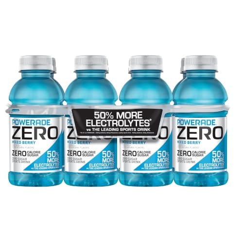 POWERADE Zero Sugar Mixed Berry Sports Drink 9 x 12-Pack 8-Oz