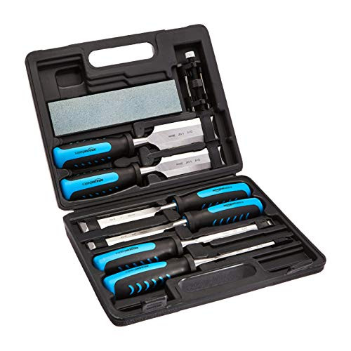Amazon Basics 8-Pc Wood Carving Chisel Set