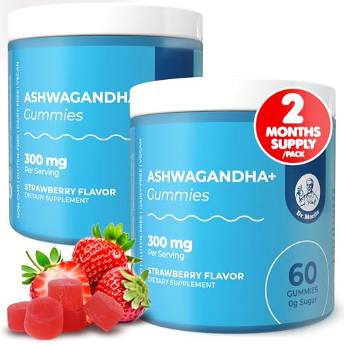 Dr. MORITZ Ashwagandha Gummies 120-Count (Strawberry Flavor)