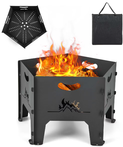 Costway 19-Inch Collapsible Portable Fire Pit Deal