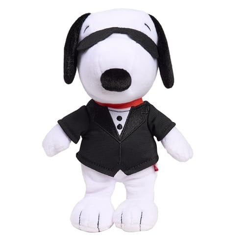 7" Just Play Peanuts Snoopy Secret Agent Bean Plush Deal