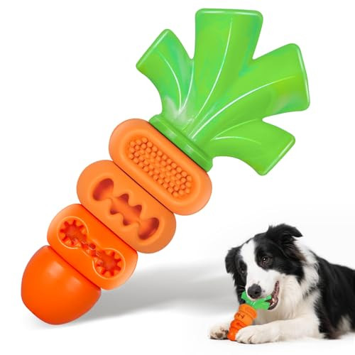 Tough Dog Toys for Aggressive Chewers 20-70lbs, Bacon-Flavored