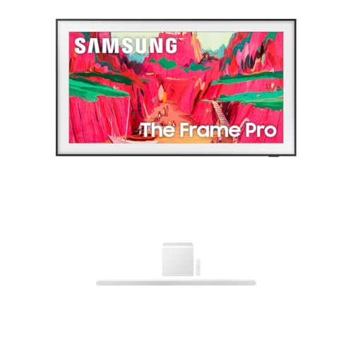 Samsung 75-Inch Class The Frame Pro LS03FW 4K Neo QLED Mini LED Smart TV + SAMSUNG S801D 3.1.2ch Soundbar