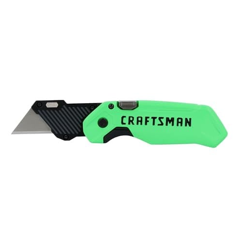 CRAFTSMAN High-Visibility Folding Utility Knife with 1 Blade
