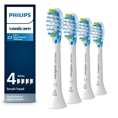 Philips Sonicare C3 Premium Plaque Control Replacement Toothbrush Heads 4-Pack