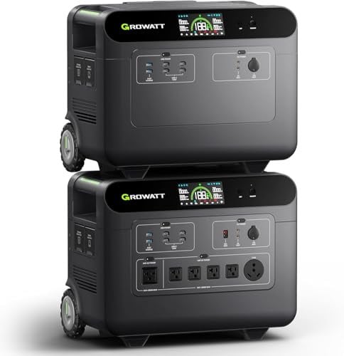 GROWATT HELIOS 3600 Portable Power Station and BP3600 Expansion Battery 7372Wh LiFePO4 Deal