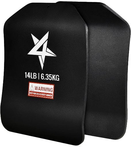 Yes4All 3D Weight Vest Plates 14LB Pair Deal