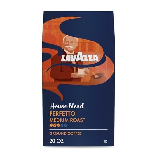 (Prime Deal) Lavazza Perfetto Ground Coffee Blend, Dark Roast, 20 Ounce
