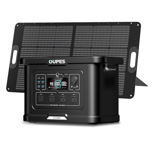 OUPES Exodus 2400 Solar Generator with 100W Panels