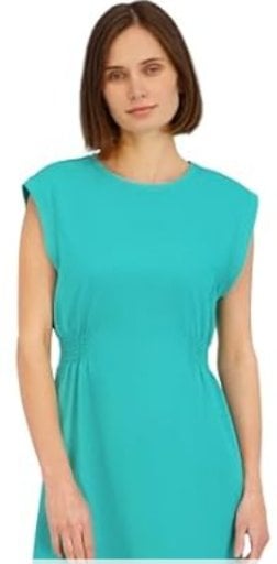 Spyder Womens Crinkle Knit Sleeveless Dress