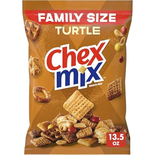 Chex Mix Turtle Snack Mix, Family Size, 13.5 oz