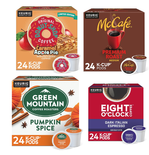 Select 24-Count Tea and Coffee KCups