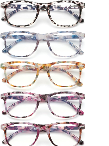JOLISU Reading Glasses 5-Pack